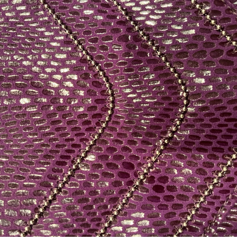 Jennifer Lopez Purple Textured Clutch - Picture 8 of 8